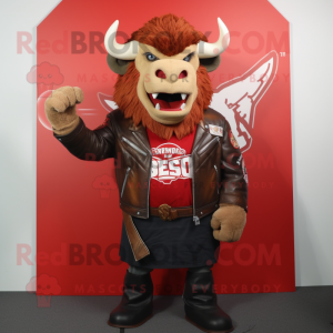 Red Bison mascotte kostuum...