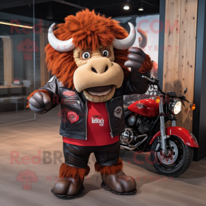 Red Bison mascotte kostuum...