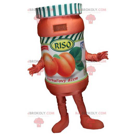 Gigantisk maskot for aprikos syltetøyglass - Redbrokoly.com