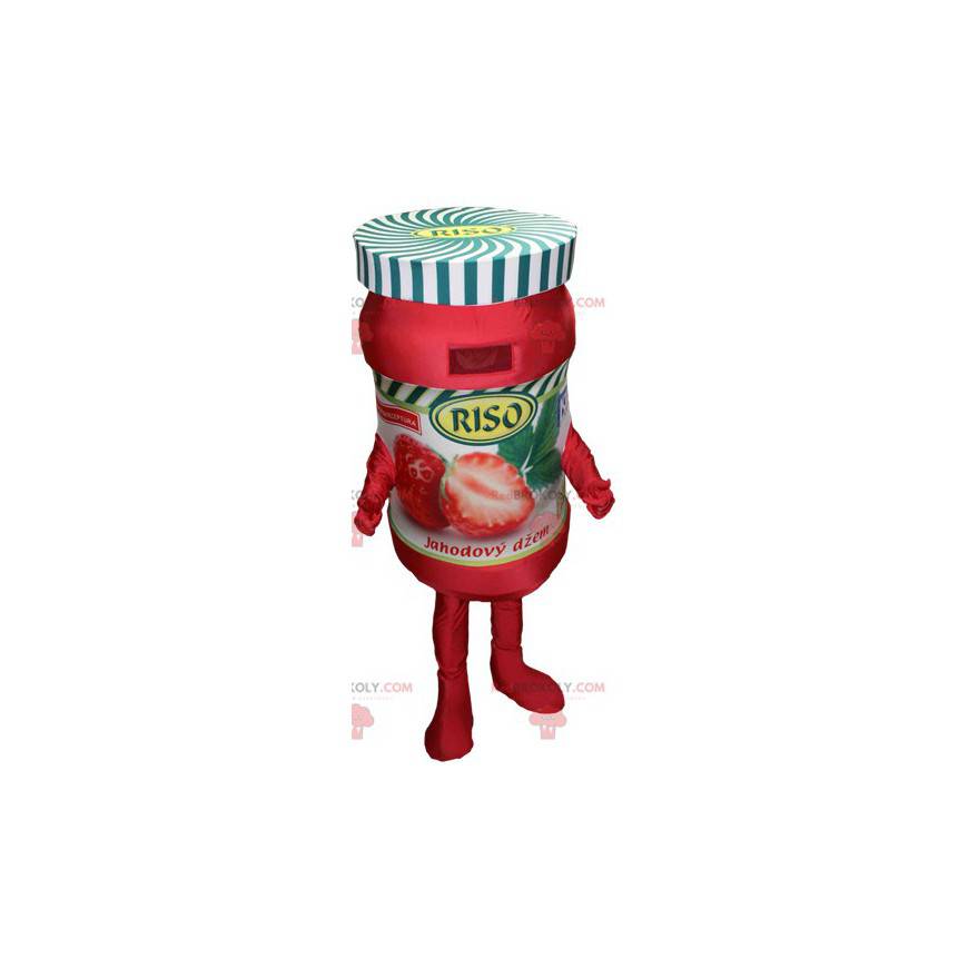 Mascotte de pot de confiture de fraise géant - Redbrokoly.com