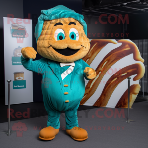 Personagem de mascote Teal...