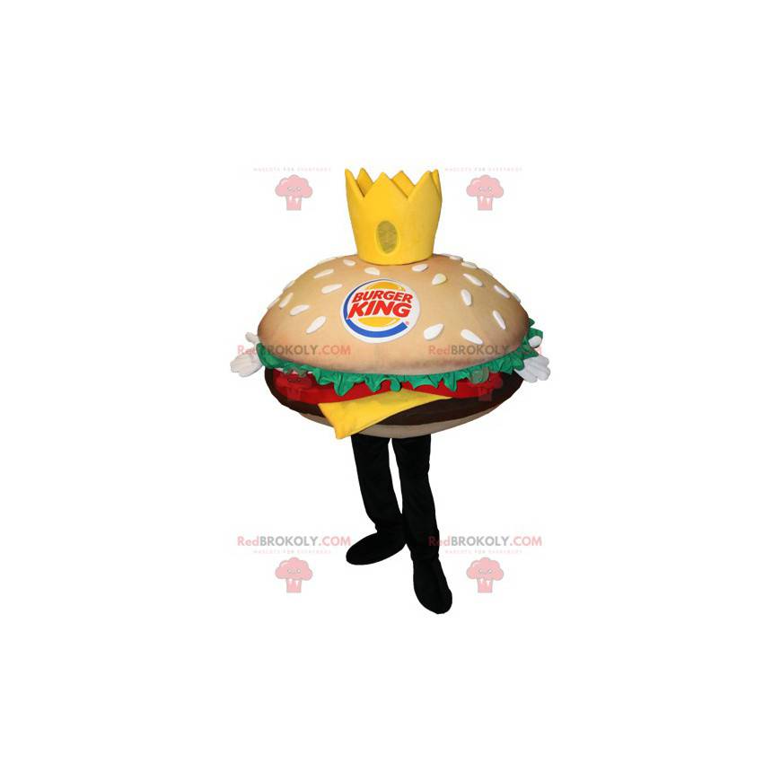 Mascotte di hamburger gigante. Mascotte di Burger King -