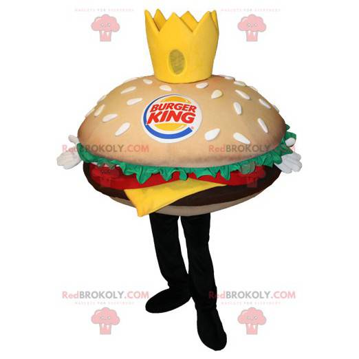 Mascote de hambúrguer gigante. Mascote Burger King -