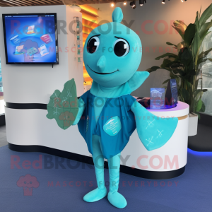 Cyan Stingray mascotte...