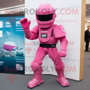 Rosa Spartan Soldier maskot...