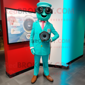 Turquoise Camera mascotte...