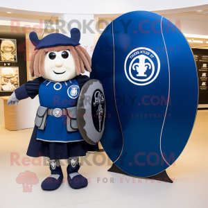 Navy Celtic Shield maskot...