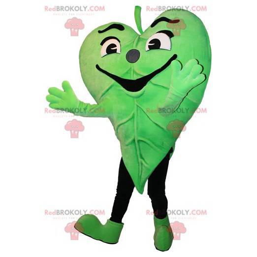 Green leaf mascot. Nature mascot - Redbrokoly.com