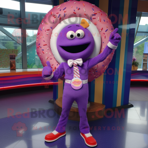 Purple Donut mascotte...