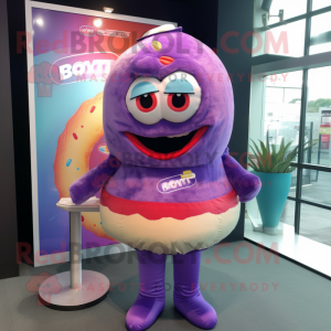 Purple Donut mascotte...