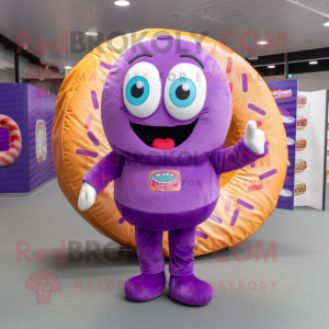 Purple Donut mascotte...