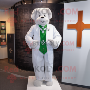 Weißes Maskottchen Kostüm...
