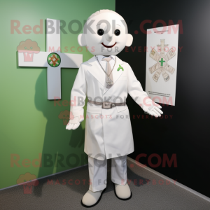 Weißes Maskottchen Kostüm...