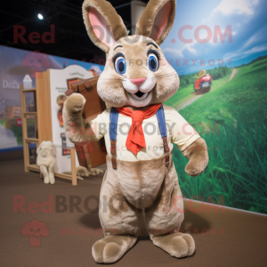 Tan Wild Rabbit mascotte...