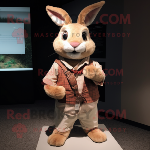 Tan Wild Rabbit mascotte...