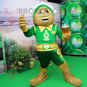 Postava maskota Gold Green...