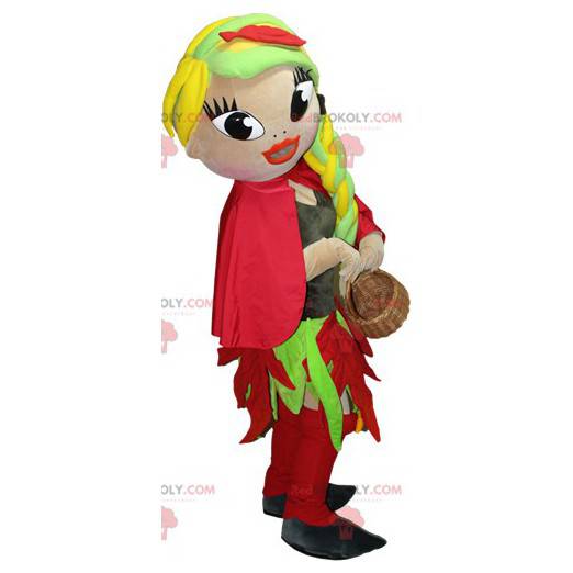 Mascotte donna molto carina e colorata - Redbrokoly.com