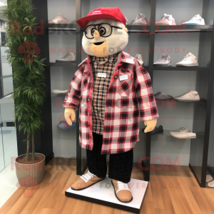 nan Doctor mascot costume character dressed with a Flannel Shirt and Shoe clips