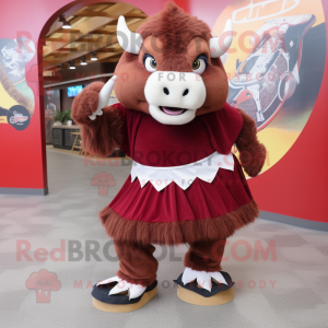 Maroon Buffalo mascotte...