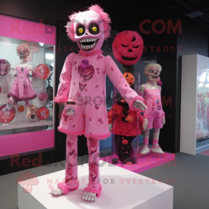 Personagem de mascote Pink...