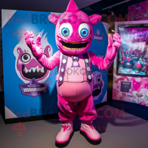 Personagem de mascote Pink...