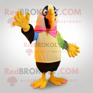 Tan Toucan maskot drakt...