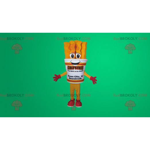 Mascot gigantische frietkegel - Redbrokoly.com