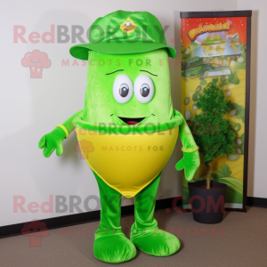 Limettengrüner Maskottchen...
