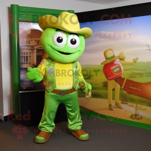 Limettengrüner Maskottchen...