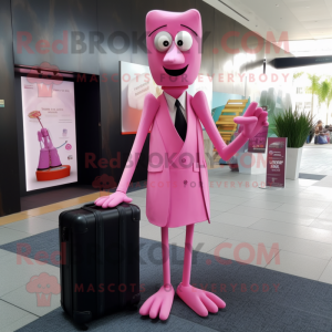 Pink Stilt Walker mascotte...