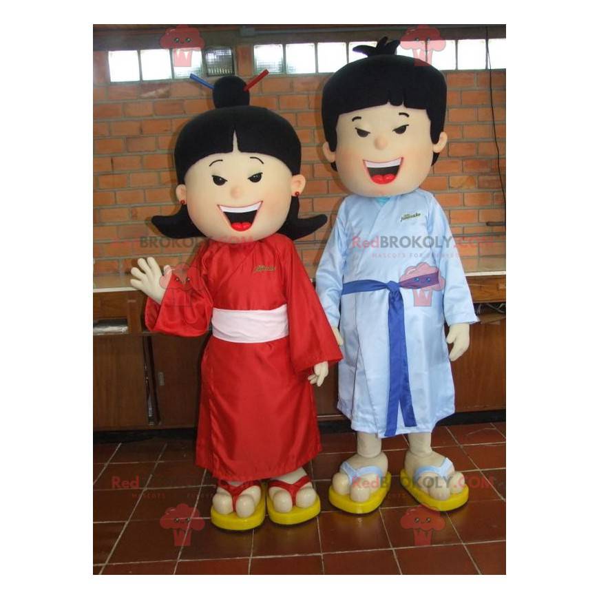 Asiatiske maskotpar. Kinesiske maskotter - Redbrokoly.com