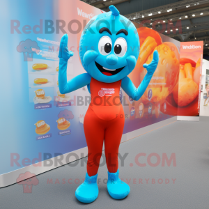 Cyan Currywurst mascotte...