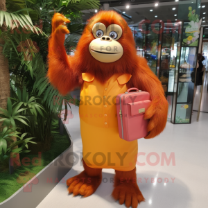 Pomarańczowy orangutan w...