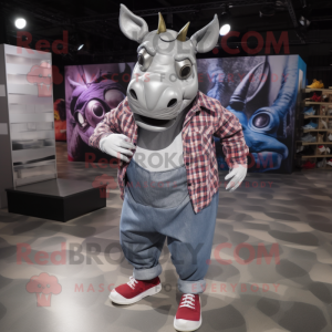 Silver Rhinoceros mascotte...