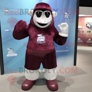 Maroon Ice mascotte kostuum...