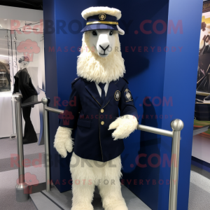 Navy Angora Goat mascotte...