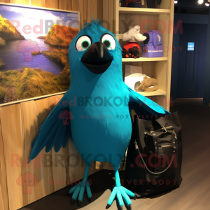 Cyan Blackbird maskot...