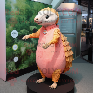 Peach Pangolin mascotte...