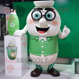 Green Bottle Of Milk maskot...