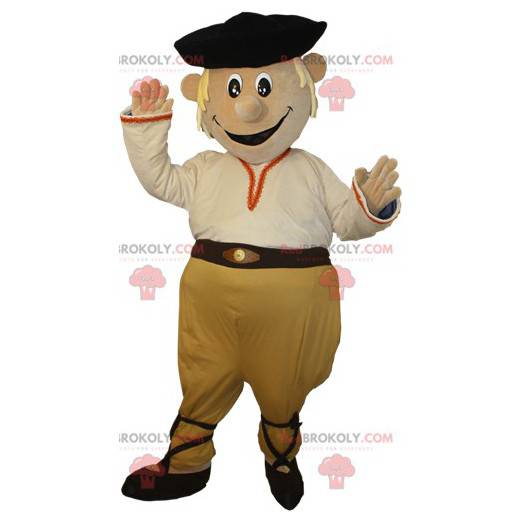 Smilende snømann blond piratmaskott - Redbrokoly.com