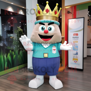  King maskot kostume...