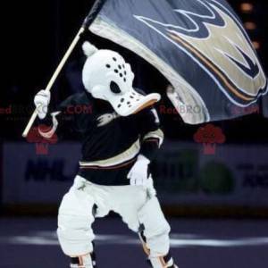 Giant duck mascot in hockey gear - Redbrokoly.com