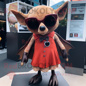 Rust Bat mascotte kostuum...