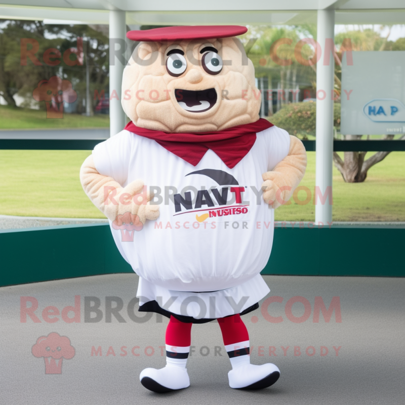 nan Beef Wellington mascot costume character dressed with a T-Shirt and Shoe clips nan Beef Wellington mascot costume character dressed with a T-Shirt and Shoe clips