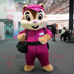 Magenta Chipmunk mascotte...