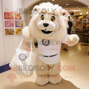 White Tamer Lion mascotte...