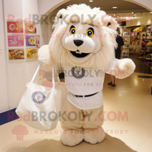 White Tamer Lion maskot...