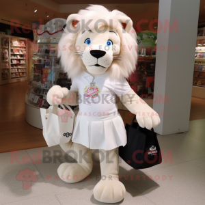 White Tamer Lion mascotte...