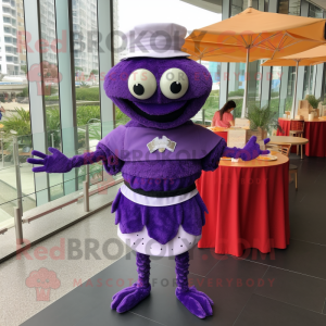 Purple Crab Cakes maskot...