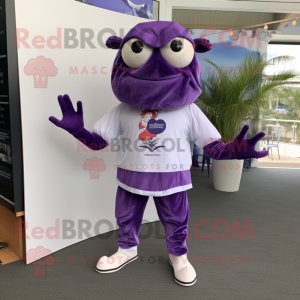 Purple Crab Cakes maskot...